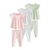 Next Komplet pastelno zelena/pastelno roza/bela