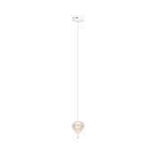 MAXLIGHT P0527 - LED luster na sajli PALLONCINI 2xLED/3W/230V, O 12 cm, proziran
