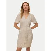 Vero Moda Poletna obleka Mymilo 10340466 Bež Regular Fit