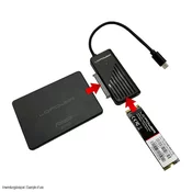 LC Power lc-ada-usb-sata-nvme usb-c adaoter za 2.5 hdd/ssd + m.2 nvme ssd (usb 3.2 gen 2x1) Adapter ( 24956 )