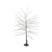 LED svetlobno drevo, 120 cm, za zunanjo in notranjo uporabo, toplo bela barva, časovnik