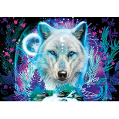 Schmidt - Puzzle Sheena Pike: Neonski arkticki vuk - 1 000 dijelova