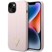 Guess Silikonski ovitek Guess GUHCP14MSLTGU za iPhone 14 Plus/15 Plus 6.7 vijoličen/vijoličen trikotnik