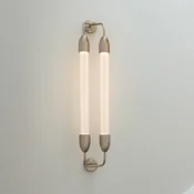 UMAGE stenska svetilka Lemon Squeeze 2-light, dolžina 94 cm, medeninasta - Dnevna soba/jedilnica - Dizajn - medenina, prozorno, belo - Kovina