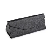 Zložljiv etui za očala 6,5x16 cm - črn