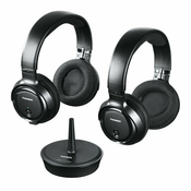HAMA THOMSON WHP3203D TV slušalke, za ušesa, z dušenjem hrupa, 100 m, črne