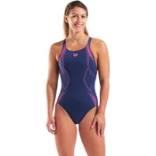 Arena performance graphic swim pro back navy/pink m - uk34