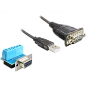 Delock 62406 USB adapter 2.0 - 1 x vrstni RS-422/485, 82 cm, črn