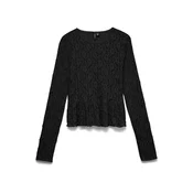 VERO MODA Bluza VMFLORA črna