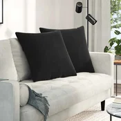 Jastucici za sofu 2 pcs Crna 80 x 80 cm Kordura tekstil