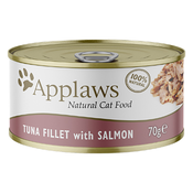 Ekonomicno pakiranje Applaws u juhi 24 x 70 g - Tuna s lososom