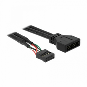 Kabel Delock USB 2.0 pin ženski priključek > USB 3.0 pin moški priključek