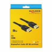 DELOCK Delock kabel DisplayPort 5m 8K 60Hz črn 85663, (21028147)