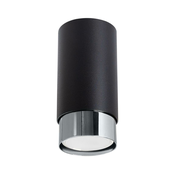 Sollux SL.1408 - Spot svetiljka NERO 1xGU10/10W/230V 12,5 cm crna/sjajni hrom