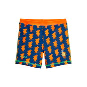 PLAYSHOES Kratke kopalne hlače Die Maus Pirat marine/svetlo zelena/oranžna