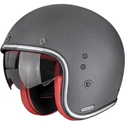 Motociklisticka kaciga Scorpion Belfast II Carbon Solid otvorenog tipa, mat crno-crvena
