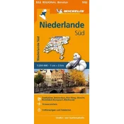 Michelin Karte Niederlande Süd