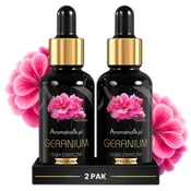 Geranijevo olje 100 % naravno eterično olje za aromaterapijo 2 x 30 ml