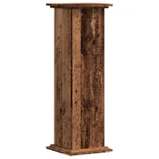 Vidaxl Stojalo za rastline starinski les 33x33x100 cm inž. les