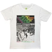 The Beatles Rooftop Songs Gradient White L Majica