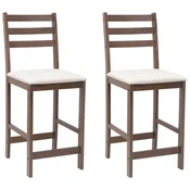 Vidaxl Jedilni stoli 2 szt. Svetlo rjava 40 x 47,5 x 99,5 cm