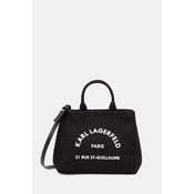 Karl Lagerfeld crossbody torbica ženska bombažna K/RSG CONV.