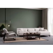 Atelier del Sofa Kutna sofa Jaguar L2-Chl, 280x160 cm, Bijela