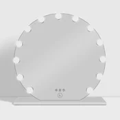 Northix Lux Vanity LV-2683:13 Zatemnilne LED žarnice Okroglo Hollywoodsko ogledalo za toaletni stolček - 100 cm