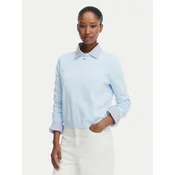 Tommy Jeans Pulover Essential DW0DW20159 Svetlo modra Regular Fit
