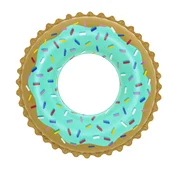 CHOMIK NADŮVNI PLAŽNI KROG SLADKI DONUT FI 91CM *7403