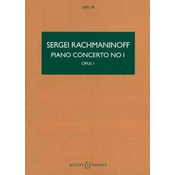 RACHMANINOFF:PIANO CONCERTO NO.1 STUDY SCORE