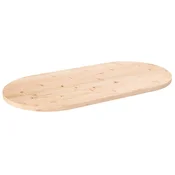 Ploca stola 100x50x2,5 cm Masivno drvo Bor Ovalni