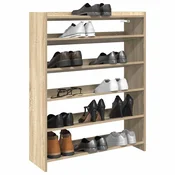 Stalak za cipele boja hrasta 80x25x100 cm konstruirano drvo