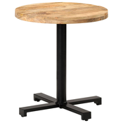 vidaXL Bistro miza okrogla O 70x75 cm robusten mangov les