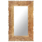 Vidaxl Ogledalo 80x50 cm trden mangov les