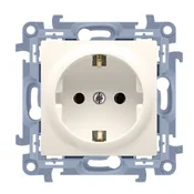 Simon 10 Enojna vtičnica SCHUKO krem 16A 250V IP20 CGSZ1.01/41
