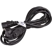 Akyga 230 V CEE 7/7 utikac – 2 x C13 M/F napojni kabel, 1,8 m, crni AK-PC-04A