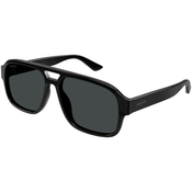Gucci GG1342S 001 ONE SIZE (59) Črna/Siva