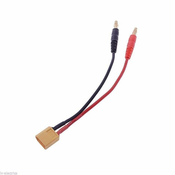 Polnilni kabel XT60 30 cm | 14AWG silikon, žensko XT60 na banana vtič 4 mm