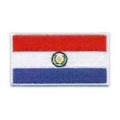 shumee Našitek zastave Paragvaja - 2,4 - samolepilna podlaga - vezen našitek/značka/emblem