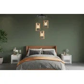 Opviq Luster Rectangle Triple B Glass, Crni