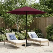 Vrtni Parasol s Podnožjem 230 x 230 cm Poliester Pravokutni