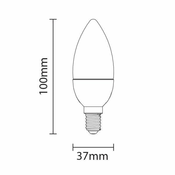 master LED LED sijalka E14 C37 5W 4000k 480lm svečka, komplet 10kom