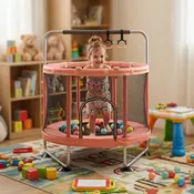 Playtime sobna trambolina za decu 845 roze