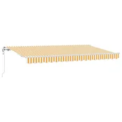 Vidaxl Retraktilna tenda Rumena 350 x 200 cm blago