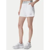 EA7 Emporio Armani Športne kratke hlače 7W001153 AF12501 Bela Regular Fit
