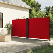 Uvlaciva bocna tenda 160 x 600 cm crvena
