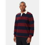 TOMMY HILFIGER Majica ESSENTIAL mornarska / jagoda / bela