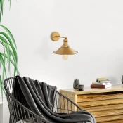 Opviq Zidna lampa E27 Socket, Zlatna