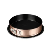 Okrogel tortni model z zaponko in titanovo površino Metallic Line Rose Gold 26cm 55734